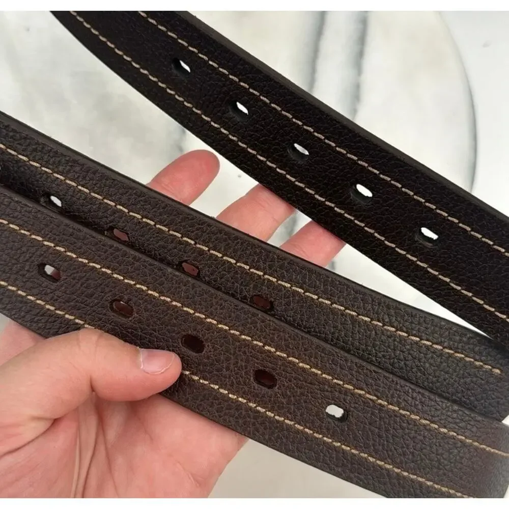 NWT Wrangler men's pebble grain leather belt in brown